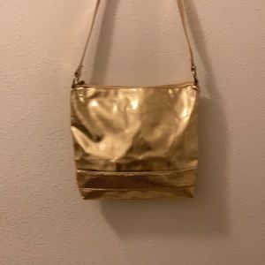 Shiny Metallic  Color  Shoulder Bag